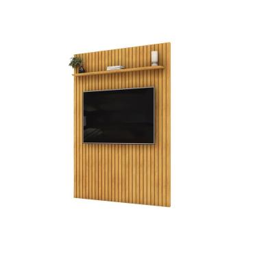 Imagem de Painel Trento Ripado Para Tvs Até 65 Polegadas Cedro