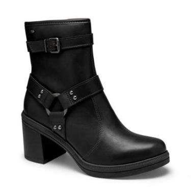 Imagem de Bota Biker Dakota Cano Curto e Salto Bloco Com Fivelas G9884-Feminino