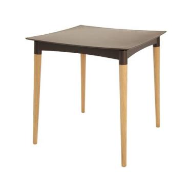Imagem de Mesa Tramontina Diana 70x70cm Marrom Pernas de Madeira