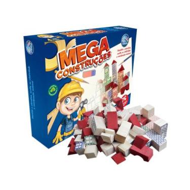 Imagem de Mega Construções 76 Peças Madeira - Pais E Filhos