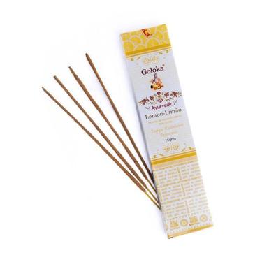 Imagem de Incenso Indiano Goloka Lemon Limão 15g