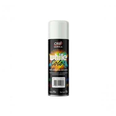 Imagem de Tinta Spray White Color Branco Brilhante 6693 para Alta Cobertura com Secagem Rápida Br...