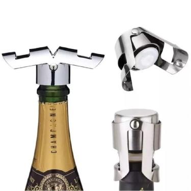 Imagem de Tampa para Garrafa de Vinho e Espumante Tampa Rolha Champanhe Bomba Pressao Seladora a Vácuo para Bar Le Vinho