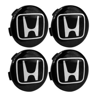 Imagem de Jogo Meio Roda Porta Logo Scorro 56mm Emblema Resinado - DCAPS