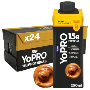 Imagem de Pack YoPRO Bebida Láctea UHT Doce de Leite Havanna 15g de Proteínas 250ml - 24 unidades