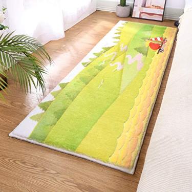 Imagem de Tapete de área para quarto, cabeceira, selvagem, lavável, macio, antiderrapante, para sala de estudo, varanda, quarto das crianças, cozinha, banheiro, A, 40120 cm