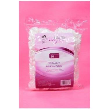 Imagem de Touca Vilty Care Banho Plástica C/ 50 Unidades