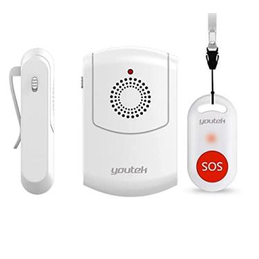 Imagem de Campainha Alarme SOS Idosos Sem Fio Vribração Gravida Emergência