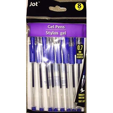 Imagem de Jot Pacote com 8 canetas de gel de tinta azul