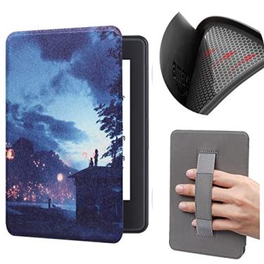Imagem de Capa macia de 6 polegadas para Kindle Basic (apenas para 10ª geração de 2019, modelo J9G29R) com Auto Wake/Sleep, capa protetora à prova d'água com alça de mão