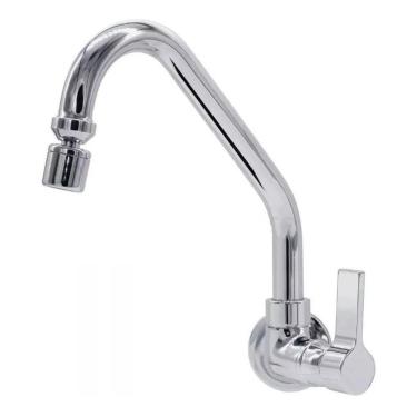 Imagem de Torneira Cozinha Parede 1/4 De Volta Luxo - C70