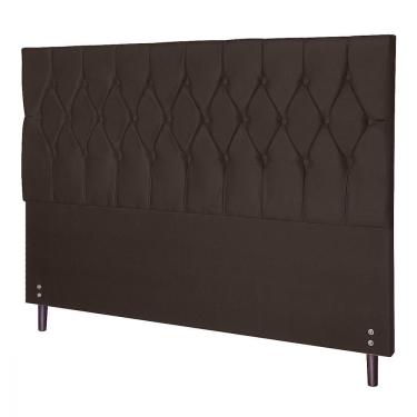 Imagem de Cabeceira Casal King Jbe Madri 195cm Marrom Cama Box 193cm