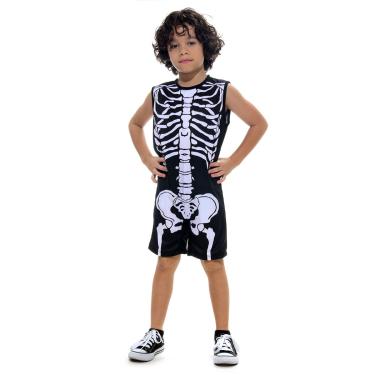 Imagem de Fantasia Esqueleto Infantil Super Pop - Halloween G