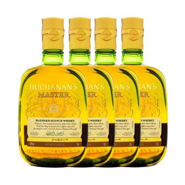 Imagem de Kit 4 Garrafas Whisky Buchanan's Master Blended Scotch 750ml