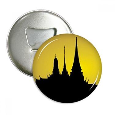 Imagem de Thai Customs Culture Shadow Temple Abridor de Garrafas Imã de Geladeira Emblema Multifuncional