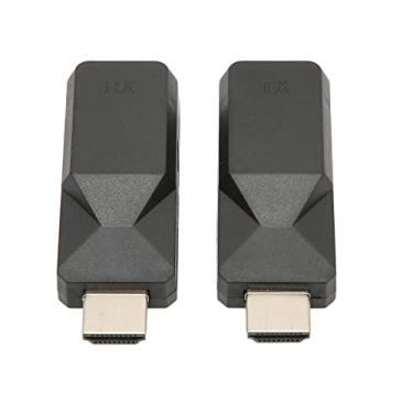 Imagem de Extensor HDMI 50 m sobre único Cat6/Cat7/Cat5e, cabo Ethernet único 1080p amplificador transmissor receptor, adaptador de extensão HDMI de baixa latência, suporte HDCP 1.2