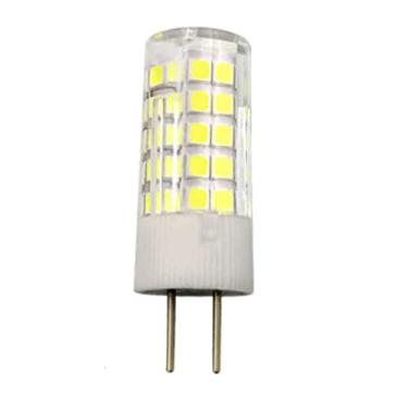 Imagem de GY6,35 LED Lâmpada de cristal de milho luz do dia branca 6000K 5W 64LEDS SMD2835 Lâmpada de lustre de cristal LED AC 110V-130V 360 graus