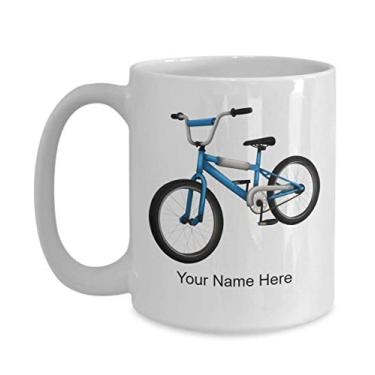 Imagem de Caneca de bicicleta personalizada - Caneca de café de bicicleta - Ideia de presente de bicicleta - Caneca de bicicleta personalizada - Caneca de café de 425 g