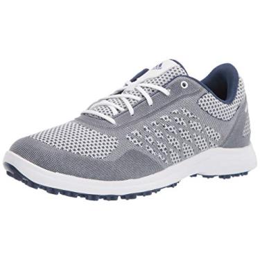 Imagem de adidas Sapato de golfe feminino Fx4061, Ftwr Branco/Tech Indigo/Savannah, 6