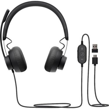 Imagem de Logitech Zone 750 Fone De Ouvido Com Fio E Preto-981-001103