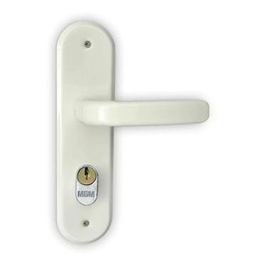 Imagem de Fechadura Externa Espelho Aço Branca 40mm Mgm Stilo