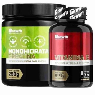 Imagem de Creatina 250G Monohidratada + Vitamina E 75 Caps Growth - Growth Suppl