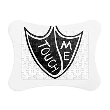 Imagem de Touch Me Duck Foot citação DIY design moldura de quebra-cabeça decoração de imagem quebra-cabeça ornamento