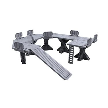Imagem de EnderToys Campo de escápula industrial de nível médio, cenário de terreno para Necromunda, equipe de matar, compatível com Setor Mechanicus, impressão 3D e pintável
