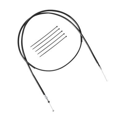 Imagem de KAMIER Substituição do cabo do acelerador de 185.4 cm para carrinho de kart 98cc 100cc 3.0hp Coleman CK100 SK100 CK100-S Go Kart Cart 73'' peças da linha do acelerador