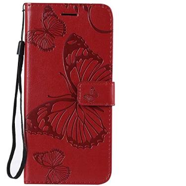 Imagem de Capa para celular com alça de couro da moda Capa com carteira para Samsung Galaxy J5 J7 2016 J510 J710 J2 Core J4 Prime J6 Plus J8 Pro 2018 Flip PU, G6, vermelho, para Samsung J5 2016 J510