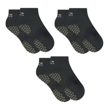 Imagem de Kit 3 Pares De Meias Antiderrapante Para Pilates Hidro Hidroginastica 