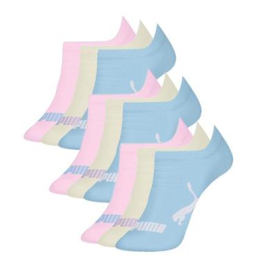 Imagem de 9 Pares De Meias Infantil Para Crianças Modelo Sapatilha - Selene, M 2