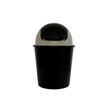 Imagem de Lixeira C/ Tampa Basculante Plástica 3l Banheiro Cozinha - Usual Utili
