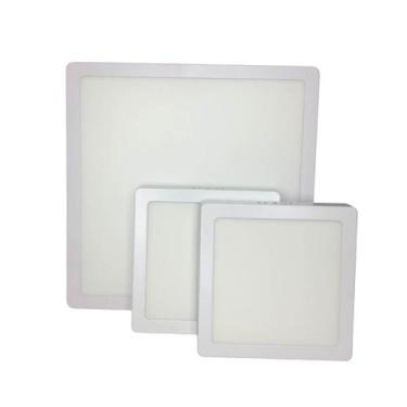 Imagem de Kit Luminária Sobrepor para Apartamento Compacto 2x12W 1x24W 3000k - T