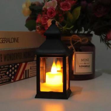 Imagem de Luminária Lanterna Led Decoração Vela De Led Lampião WM-1159 - BAZAR, 
