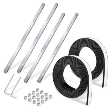 Imagem de POWERTEC Conjunto de 4 conectores de trilho guia de serra de trilho 72049 para Festool, Makita, DeWalt e Triton, com 2 peças de 2 peças de 299,7 cm (118")