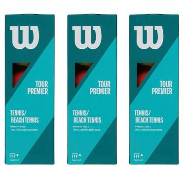 Imagem de 9 Bolas de Beach Tennis Wilson Tour Premier - 3 Cx
