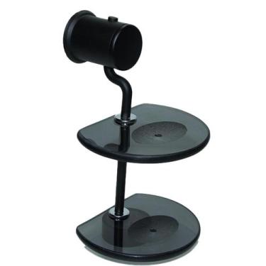 Imagem de Saboneteira Dupla De Luxo Porta Sabonete Vidro Redondo Fumê - Montelar