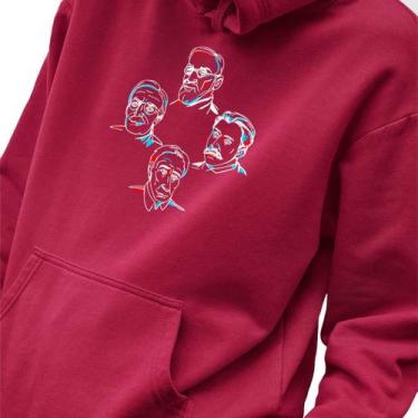 Imagem de Blusa Moletom Masculino Estampado Os Caras Psicologia em Algodão Fio 3