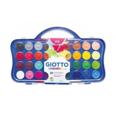 Imagem de Aquarela Giotto Mini 36 Pastilhas com 2 Pinceis