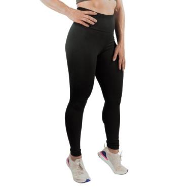 Imagem de Legging Cintura Alta Esportiva - JinkingStore, Preto, P
