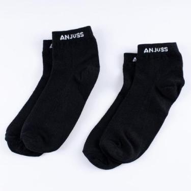Imagem de Kit Meia Cano Curto Brand 39 Ao 44 - Anjuss, Preto, Preto, UN