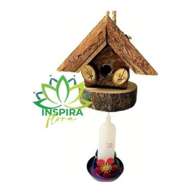 Imagem de Casa Para Pássaro Passarinhos Andorinha Periquito Canário - Flora Full