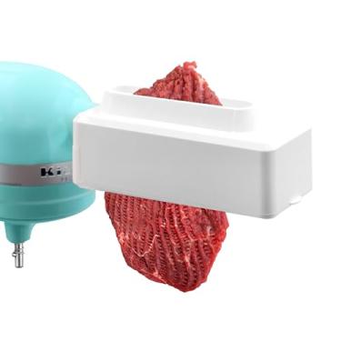 Imagem de Wiselet Acessório de amaciador de carne compatível com batedeira KitchenAid e Cuisinart, bife amaciante, carne de porco, lâmpada e veado, estrutura de liga de corpo inteiro, seguro para lava-louças,