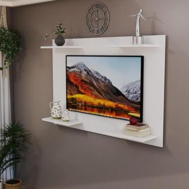 Imagem de Painel de TV até 50 Pol Amanda Minimalista c/ Prateleira MDF - Lucky S