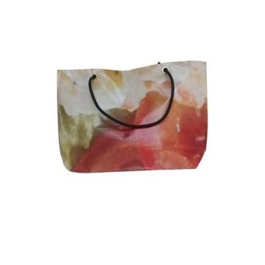 Imagem de Bolsa Praia Média Feita De Lona De Painel Publicitário, Com Alça de Al
