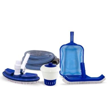 Imagem de Kit De Limpeza Manutenção Piscina Intex Aspirador Peneira - Geral