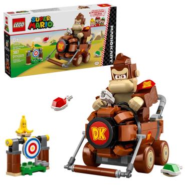 Imagem de Conjunto de construção de brinquedos lego Super Mario Mario Kart Donkey Kong