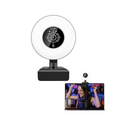 Imagem de Webcam 4K Com Câmera de Computador Leve Com Microfone para Desktop, AF Auto Focus USB Web Cam Controle Remoto para Laptop PC