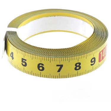 Imagem de Fita de régua, fita métrica métrica, medição adesiva resistente para marceneiros e projetos de bricolage, ideal para medições precisas em bancadas de trabalho e ferramentas, medição